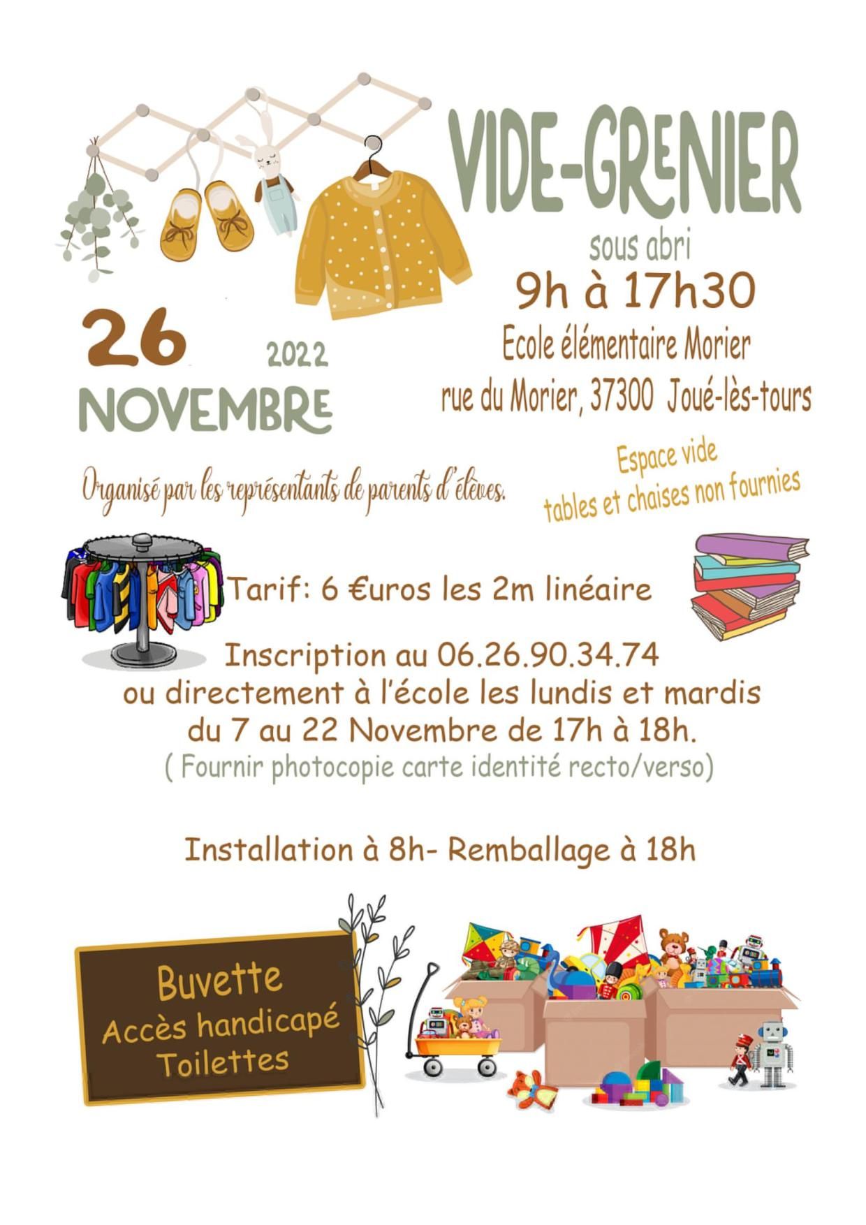 vide grenier tours aujourd'hui